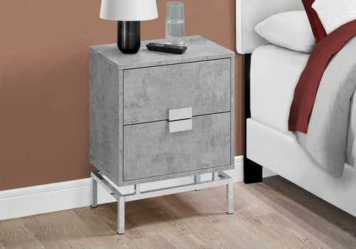 23.5" Chrome Metal Accent Table