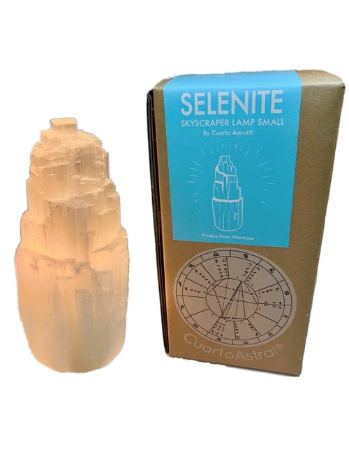 Selenite Skyscraper Lamp